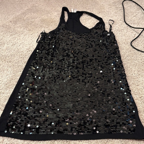 Old Navy Black Sequin Mini Dress - Picture 1 of 1